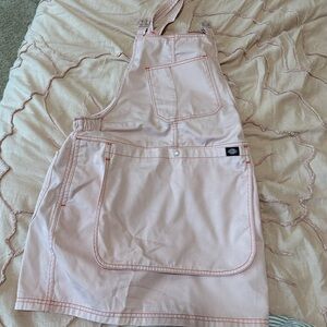 Urban Outfitters Dickies Pink Overall Skirt